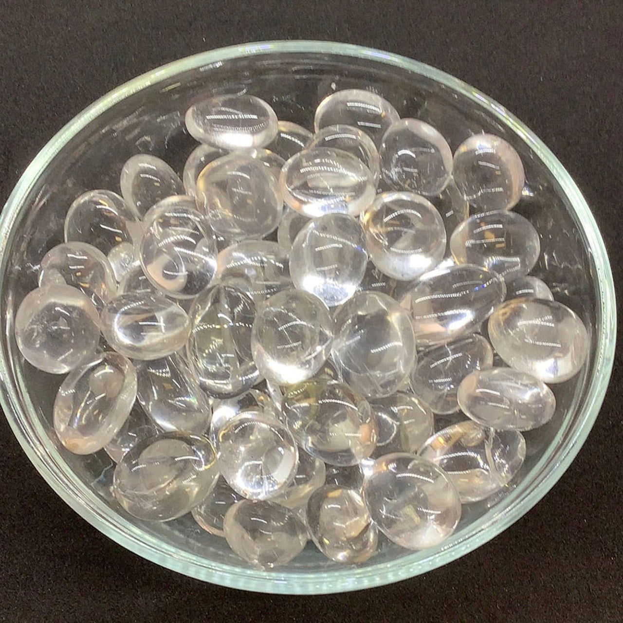 2 Clear Quartz Tumbled Stones #SK0462