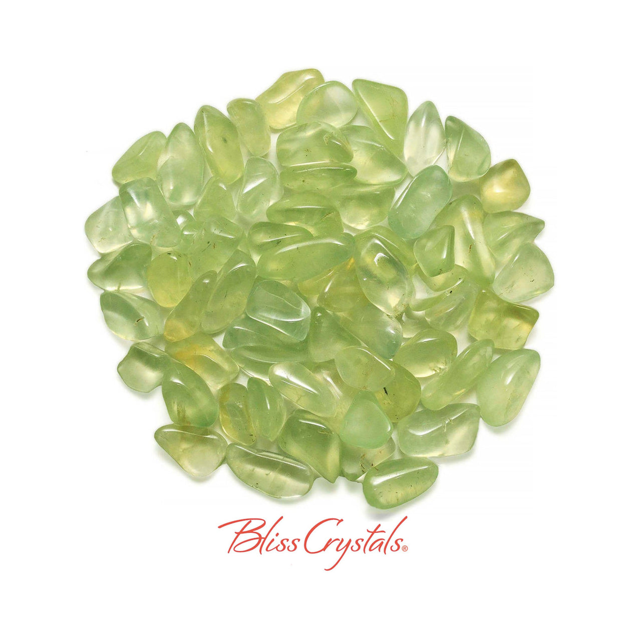 3 XS PREHNITE GreenTumbled Stone Crystal #GP10