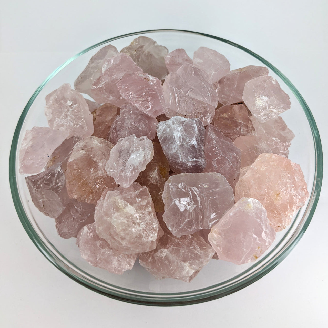 4 Small ROSE QUARTZ Rough Stone Parcel - High Quality #JS036