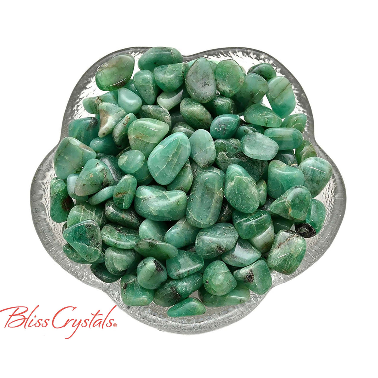 6 gm Parcel Grade A EMERALD Mini Tumbled Stone XS Crystal 