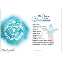 Thumbnail for 7 Chakra Information Card Set Double sided All 7 Chakra 