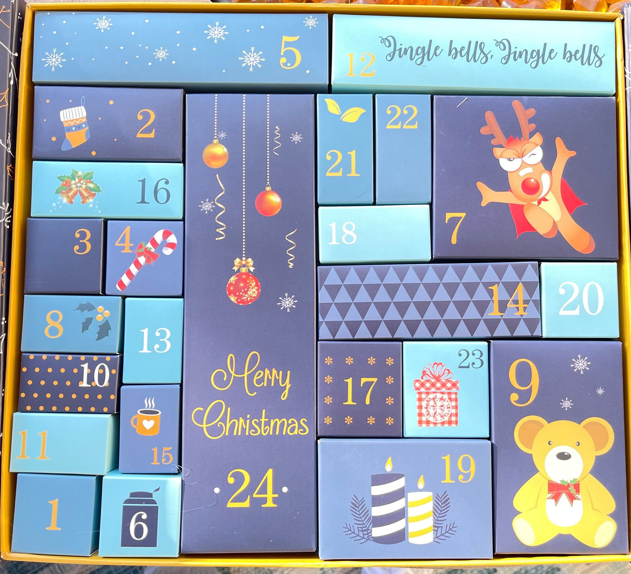 Crystal Advent Calendar - 24 Days of Crystals, Jewelry, Self Care, Aromatherapy & More #SK9444