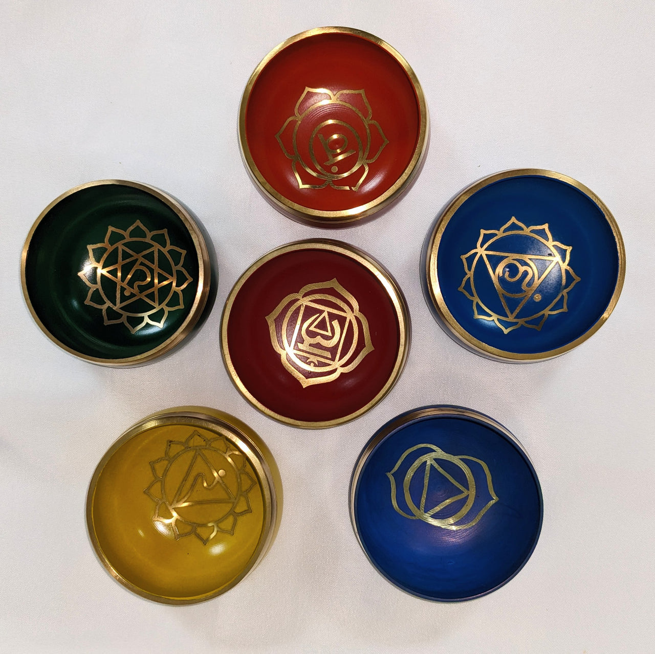 3" Chakra Singing Bowl Box Set w/ Striker & Cushion #B062