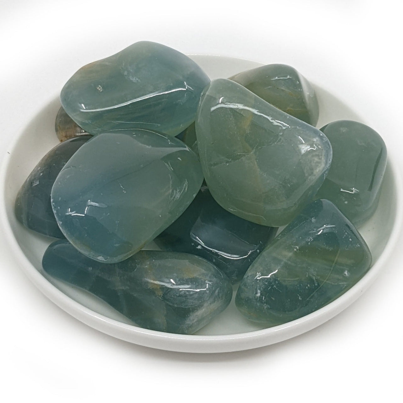 Aquatine Calcite Blue Tumbled Grade AA (23g) #LV0910