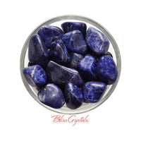 Thumbnail for Beautiful Dark Blue SODALITE Tumbled Stones Intuition #SD01