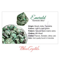 Thumbnail for EMERALD Crystal Information Card Double sided #HC71