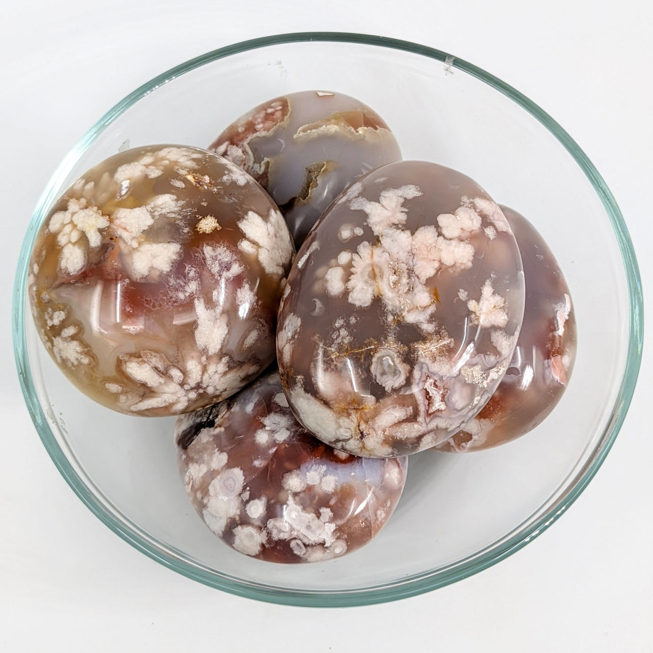 Flower Agate Pebble Group 2 (150g) #SK7232 - $24