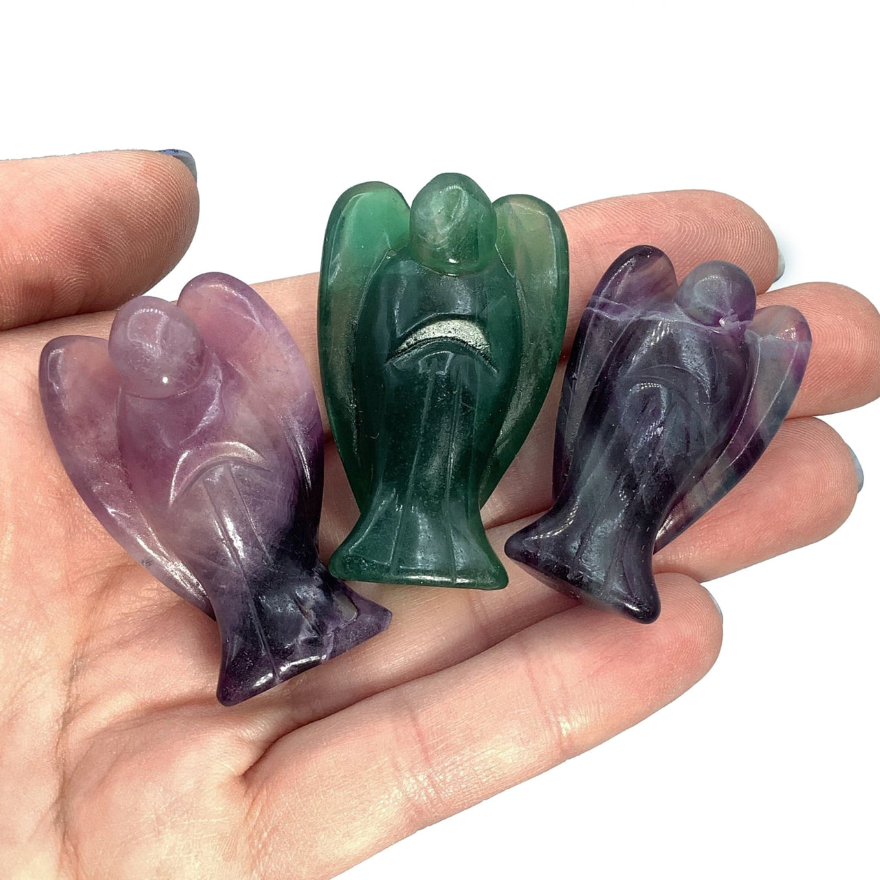 Fluorite Angel Carving (24g) #SK2701