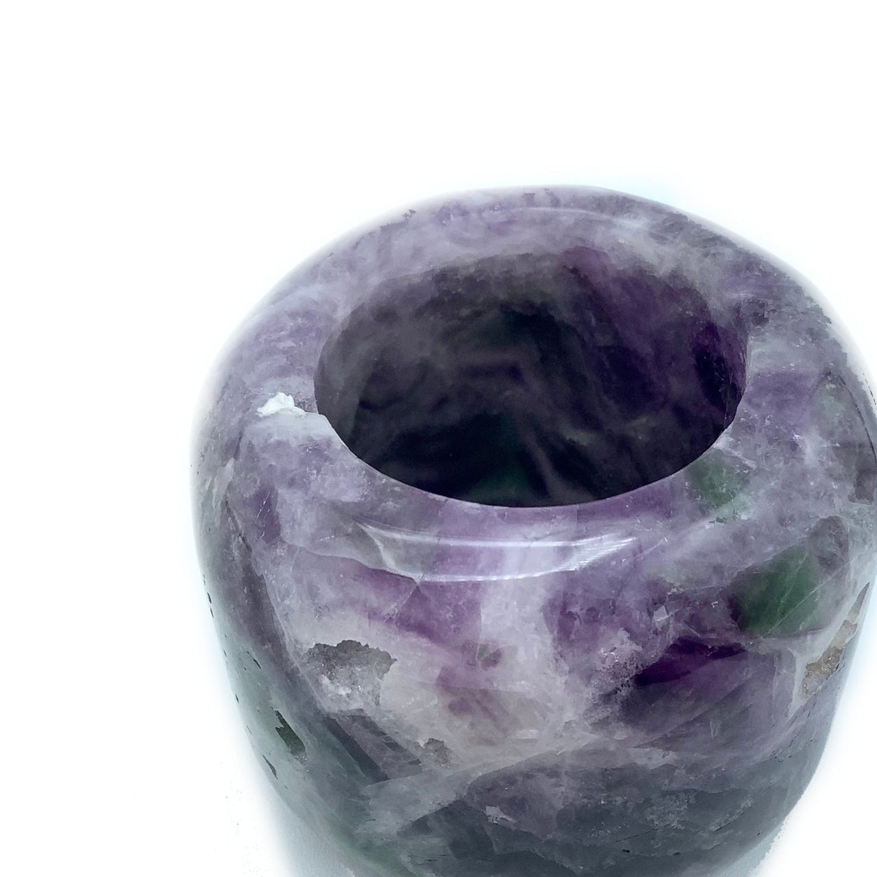 Fluorite Candle Holder (545g) #SK2136