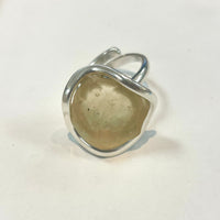 Thumbnail for Libyan Desert Glass Adj. Ring #J758