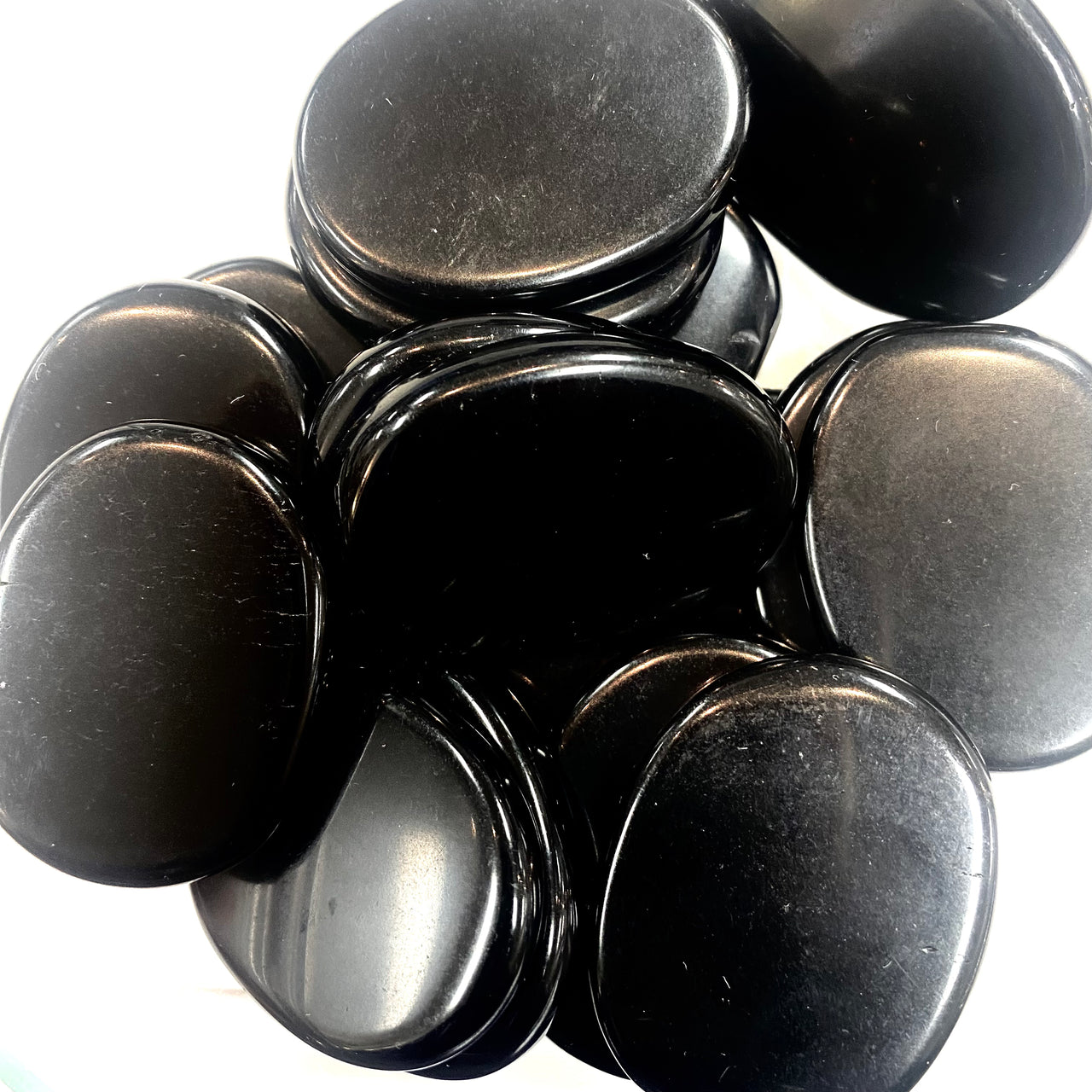 Black Obsidian Palm Stone #P153