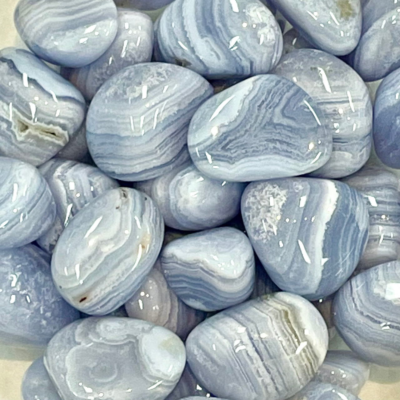 Blue Lace Agate Tumbled #T086