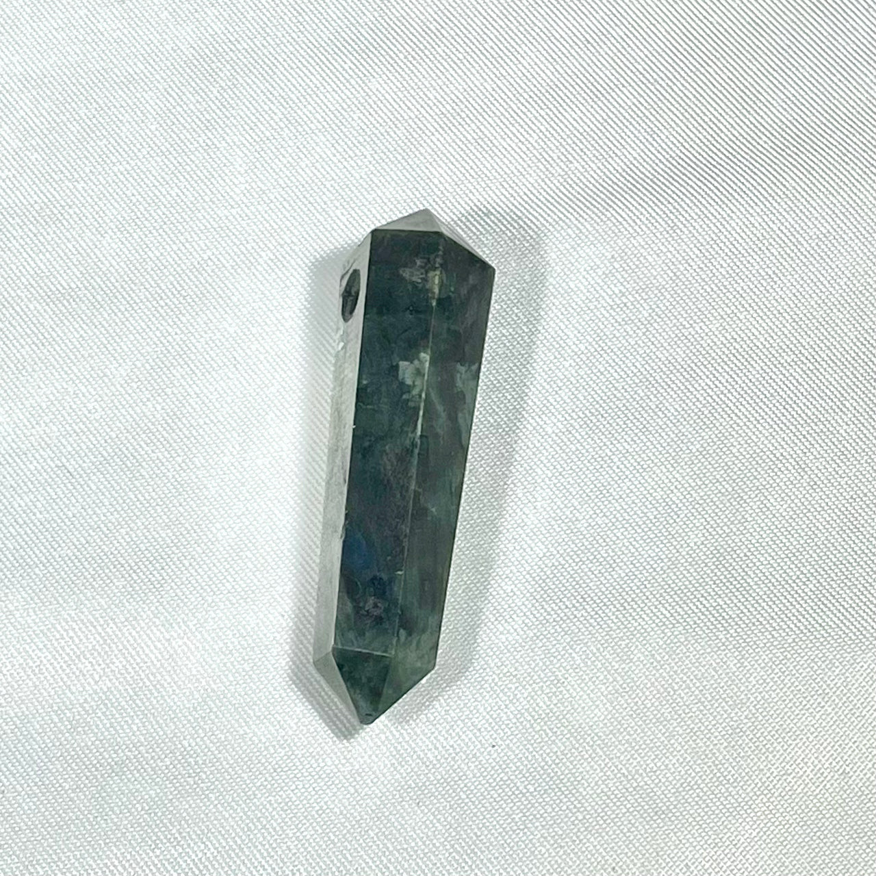 Double Terminated Drilled Point DT Wand Pendant or Bead #J899