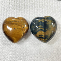 Thumbnail for Tiger's Eye Puffy Heart 1.2” #H053