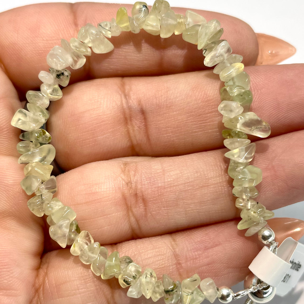 Crystal Chip Adjustable Chain 6" Bracelet #J801