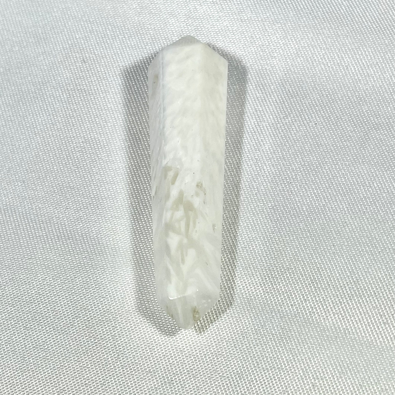 Double Terminated Drilled Point DT Wand Pendant or Bead #J899