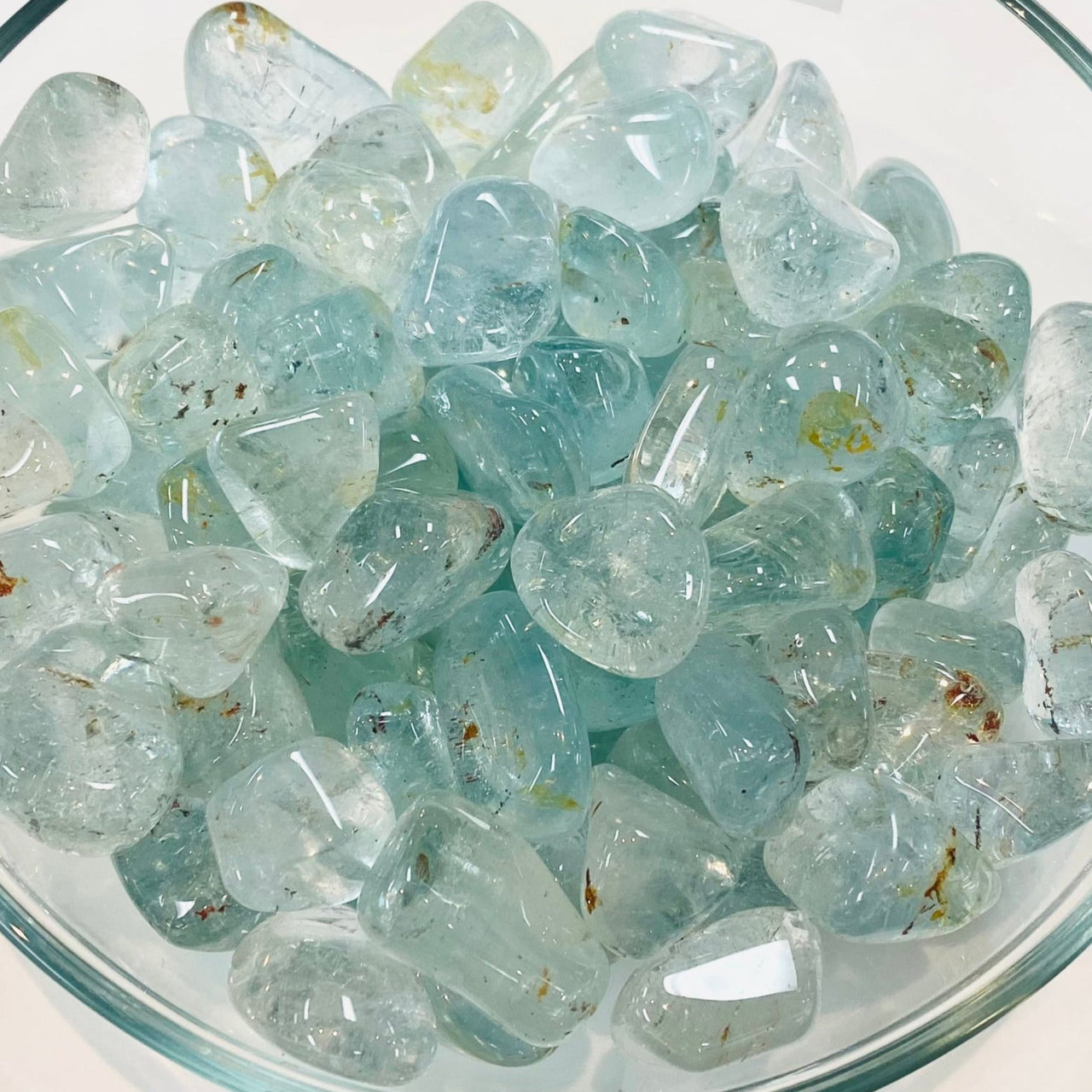 Blue Topaz Tumbled Stone A+ Quality #T084