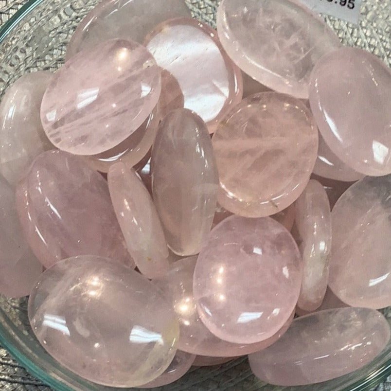 Rose Quartz Thumb Stone #P115