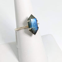 Thumbnail for Labradorite Double Terminated Ring.925 Sterling Silver Sizes