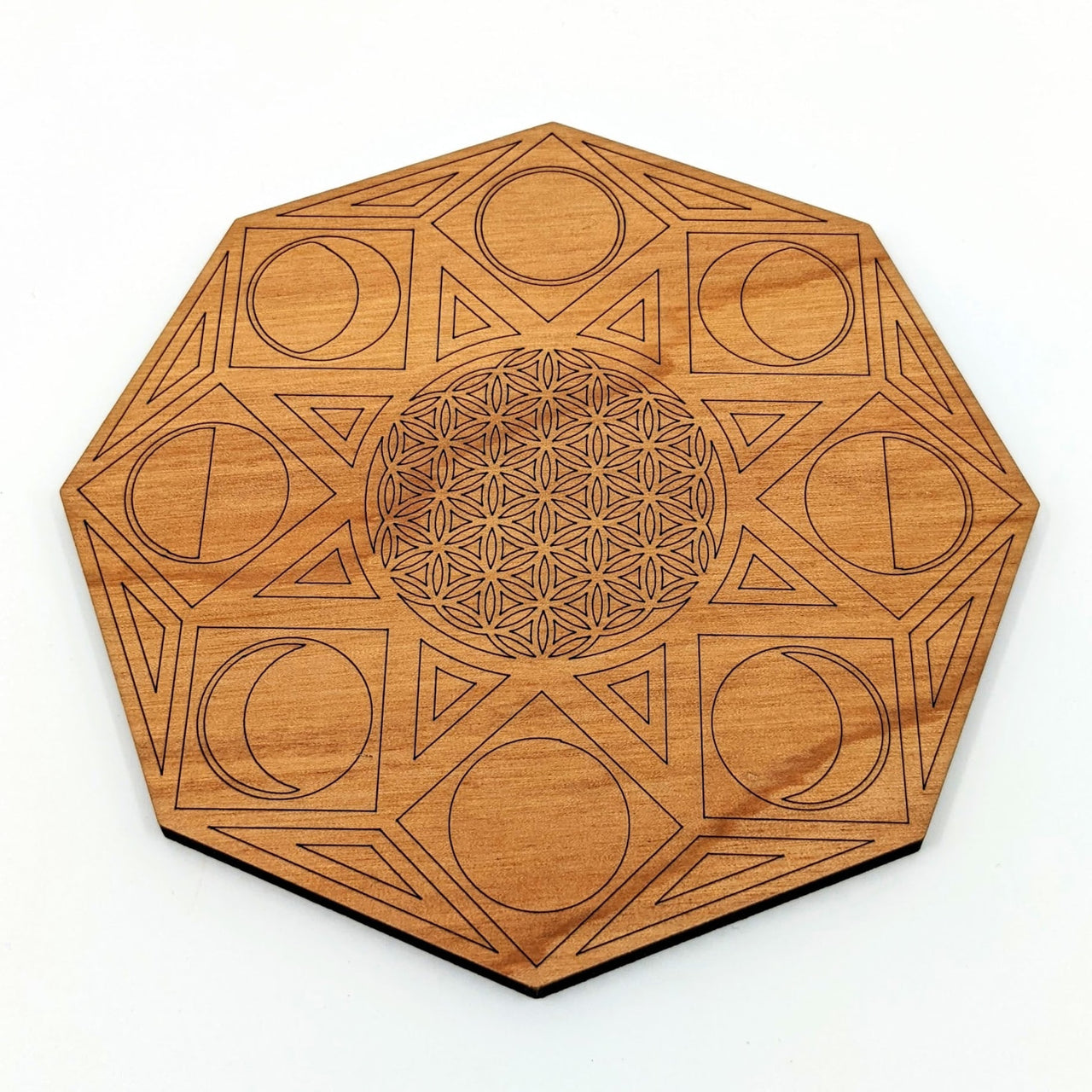 Laser Cut Grid 6 Moon Phase Mandala (60g) #SK7607 - $26