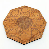 Thumbnail for Laser Cut Grid 6 Moon Phase Mandala (60g) #SK7607 - $26