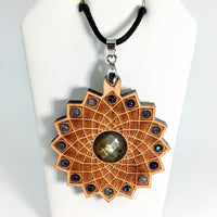 Thumbnail for Laser Cut Pendant Labradorite Geometric (9g) #SK7612 - $155