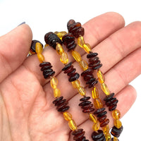 Thumbnail for Light & Dark Amber Necklace 26 (17g) #SK5610