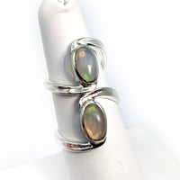 Thumbnail for Opal Swoop Oval Ring Choose Size (3g) #SK5772