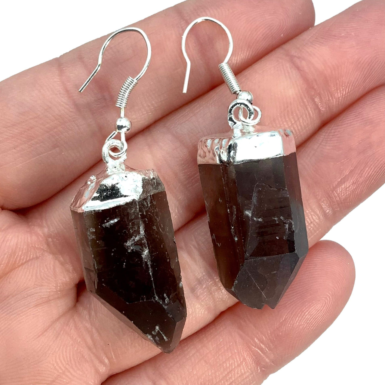 Smoky Quartz Rough Point Earrings #SK3997