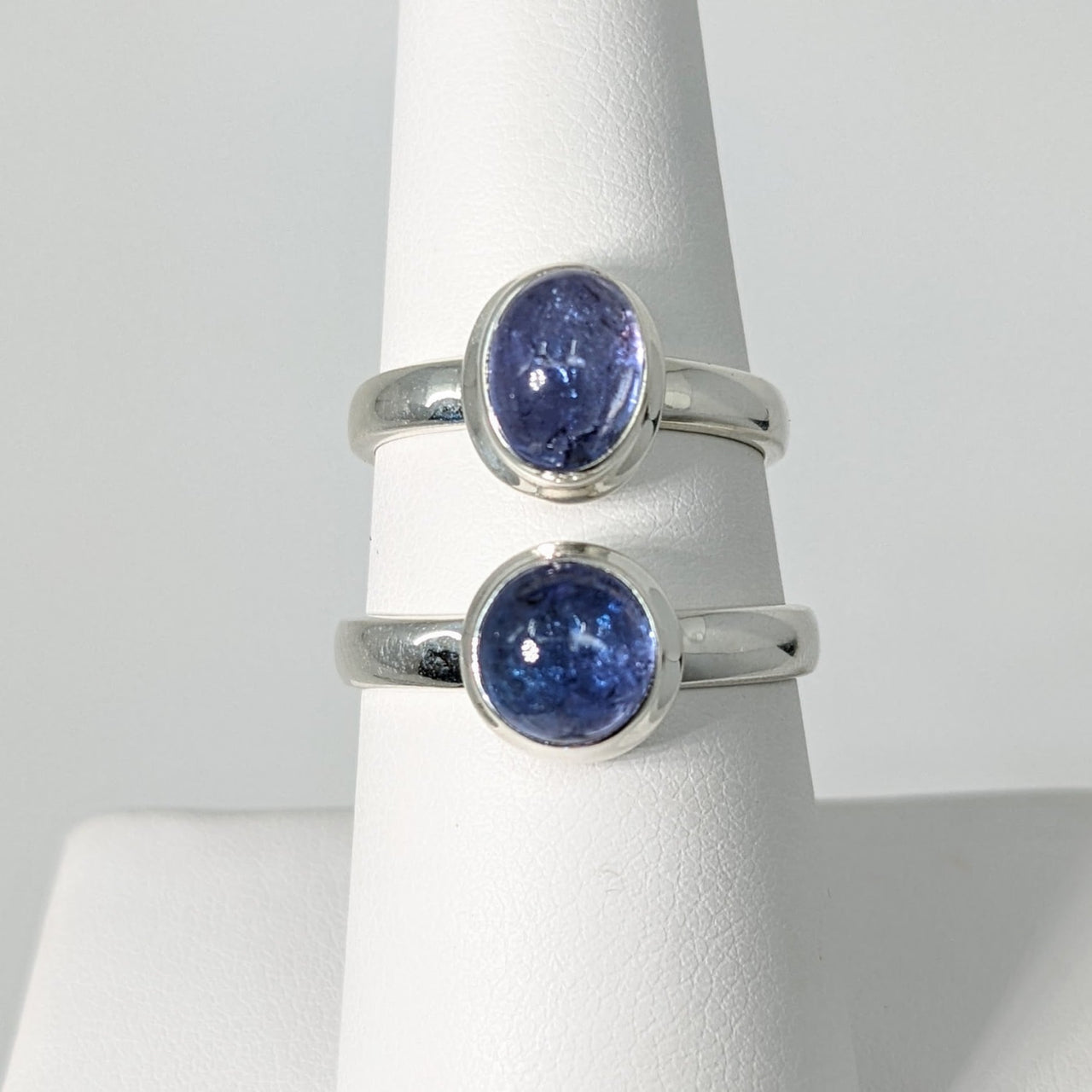 Tanzanite Dainty Sterling Silver Ring #SK8320 - $135